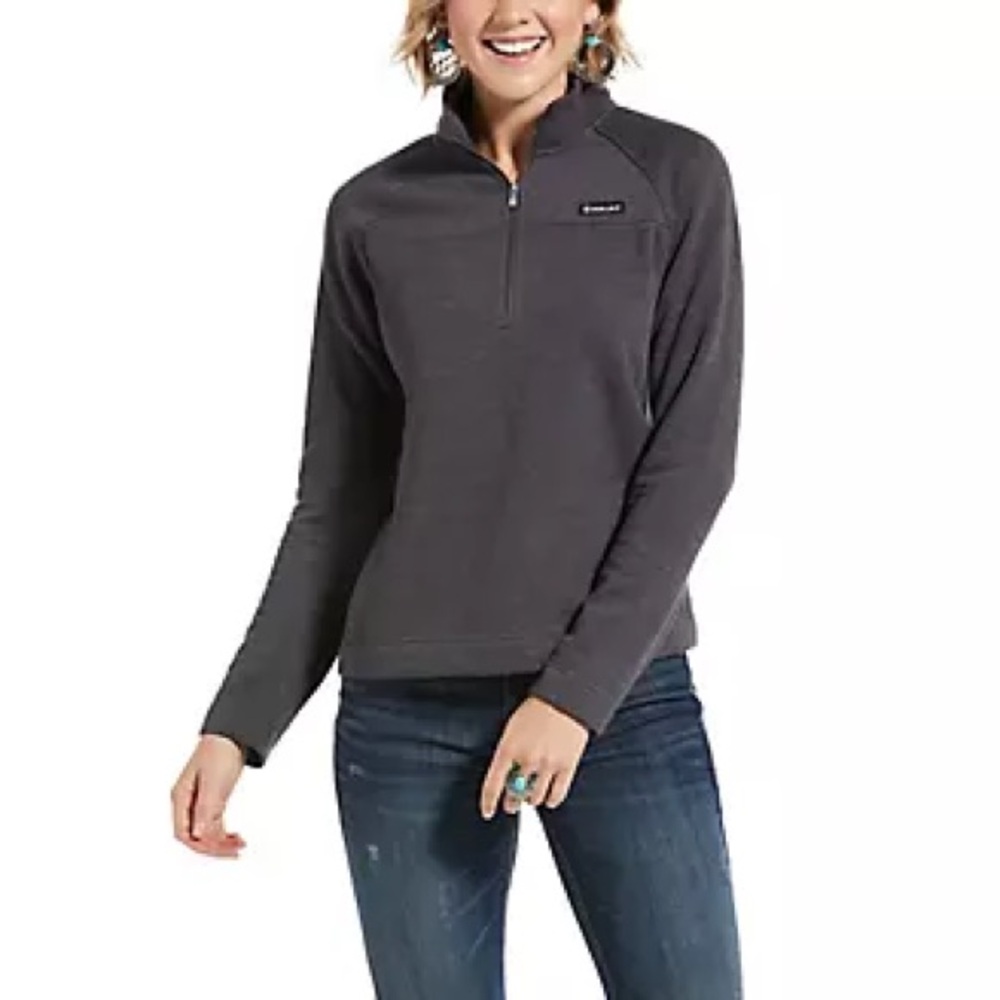 Ariat Women's Gray Half Zip Sweater